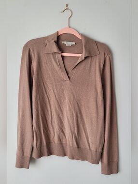 LOFT Collared V-Neck Lightweight Sweater